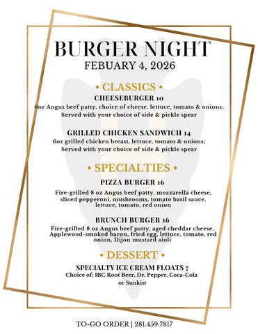 GCOH Burger Night 02 04 2026