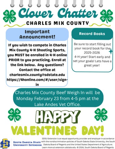 2026 February Clover Chatter