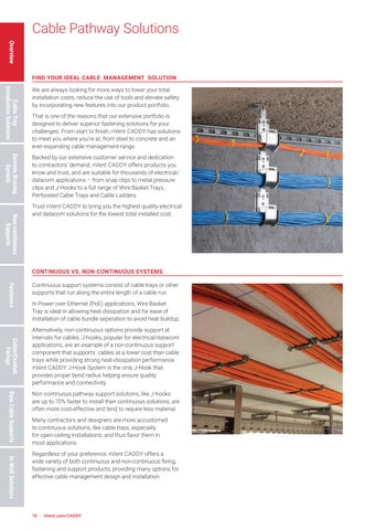 CADDY Cable Pathway Solutions 第 10 页