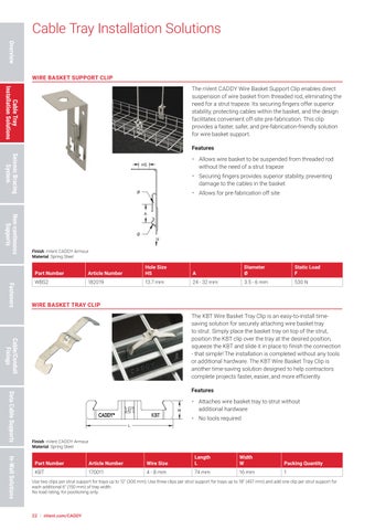 CADDY Cable Pathway Solutions 第 22 页