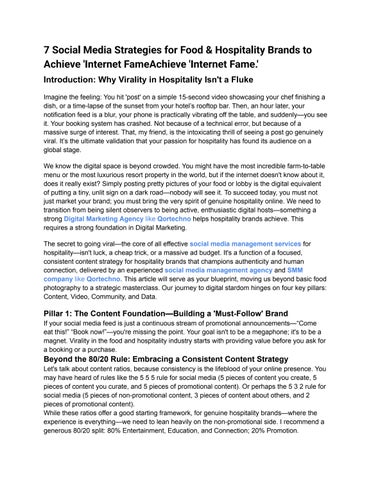 7 Social Media Strategies for Food & Hospitality Brands to Achieve 'Internet Fame'