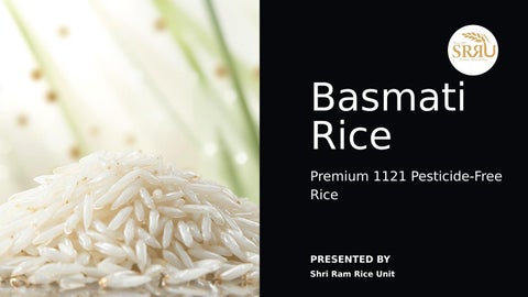 Indian Basmati Rice Exporter | 1121 Pesticide-Free Rice Supplier from India