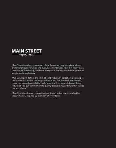 Quorum Catalog 26 灯饰目录 · MainStreet by 第 3 页
