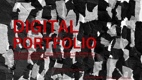 Charlie Bodgers Portfolio 2026 MMU