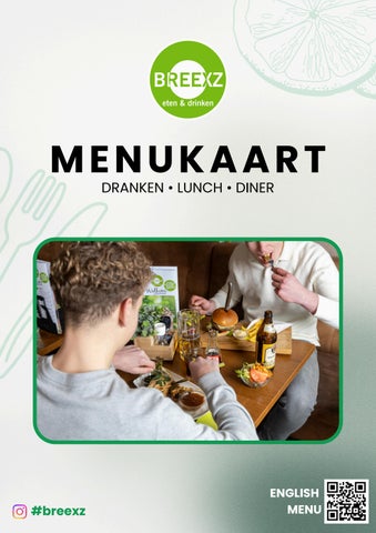 Menukaart Breexz 2026