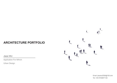 Master application portfolio - Jackson WU (Urban Design)