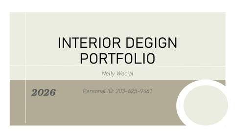 Nelly Wocial Interior Design Portfolio