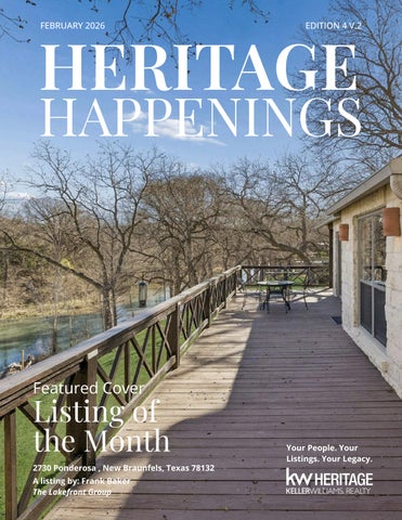 Heritage Happenings | February 2026