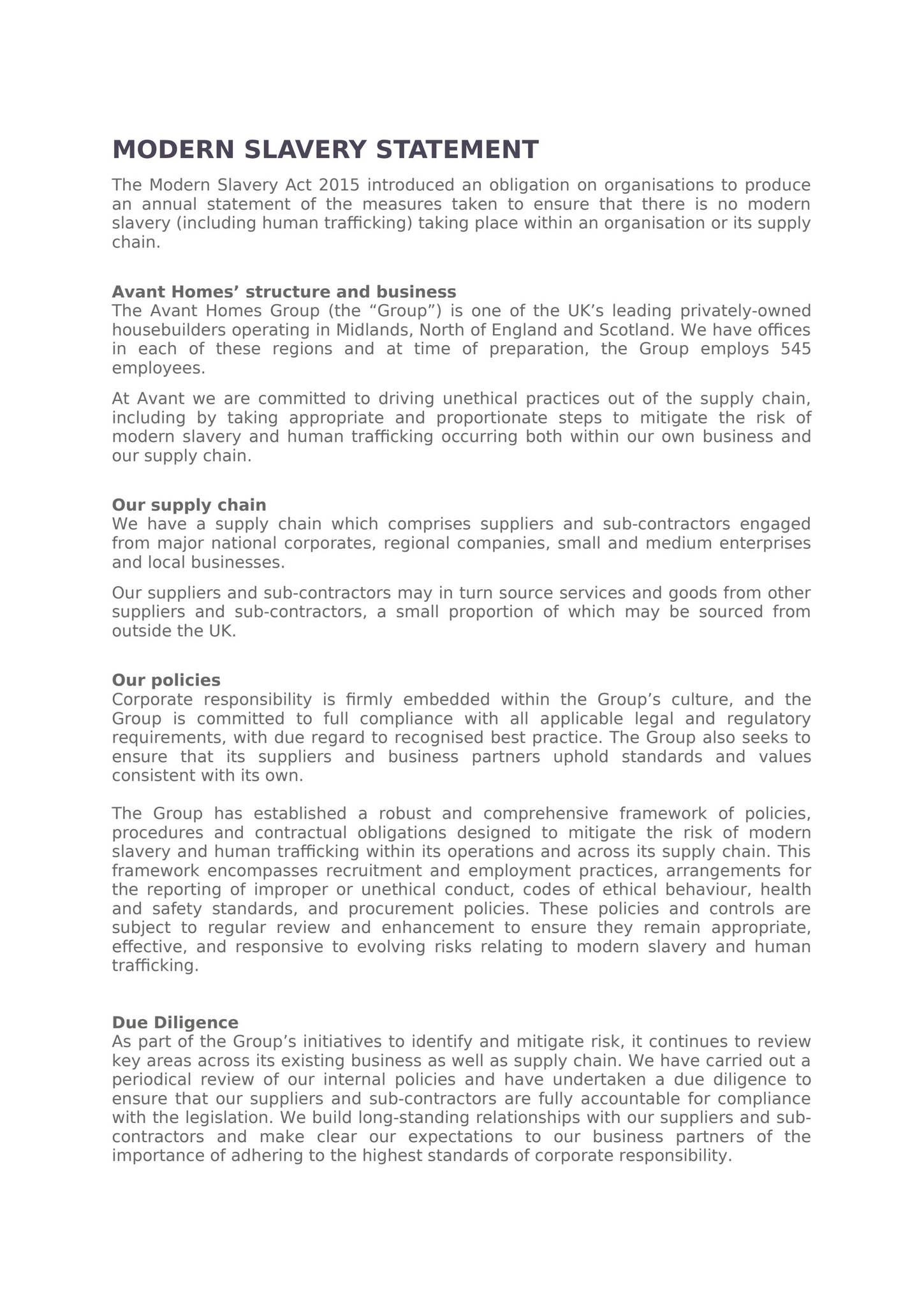 Modern Slavery Statement 05022026 by Avant Homes - Issuu