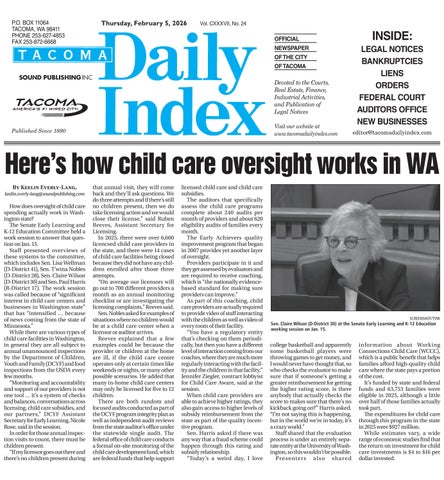 Tacoma Daily Index, February 05, 2026