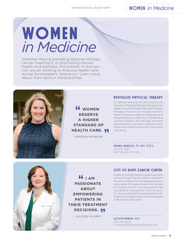 Milwaukee Magazine | 2026 Women in Medicine