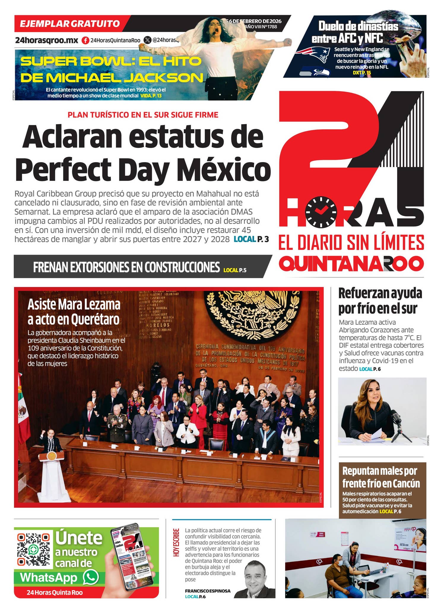 6 DE FEBRERO 2026 By 24 Horas Quintana Roo Issuu 6-de-febrero-2026-by-24-horas-quintana-roo-issuu