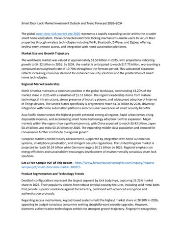 100215 Smart Door Lock Market