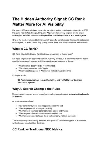 The Hidden Authority Signal CC Rank Matter More for AI Visibility