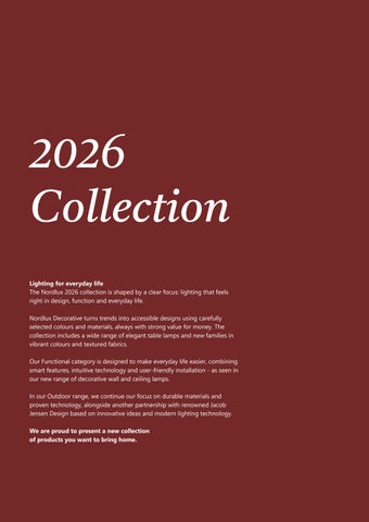 Nordlux 灯饰目录 2026 第 3 页