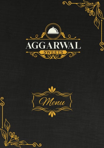 Aggarwal sweets menu