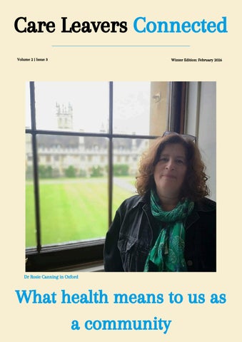 Care Leavers Connected Winter Edition 2026