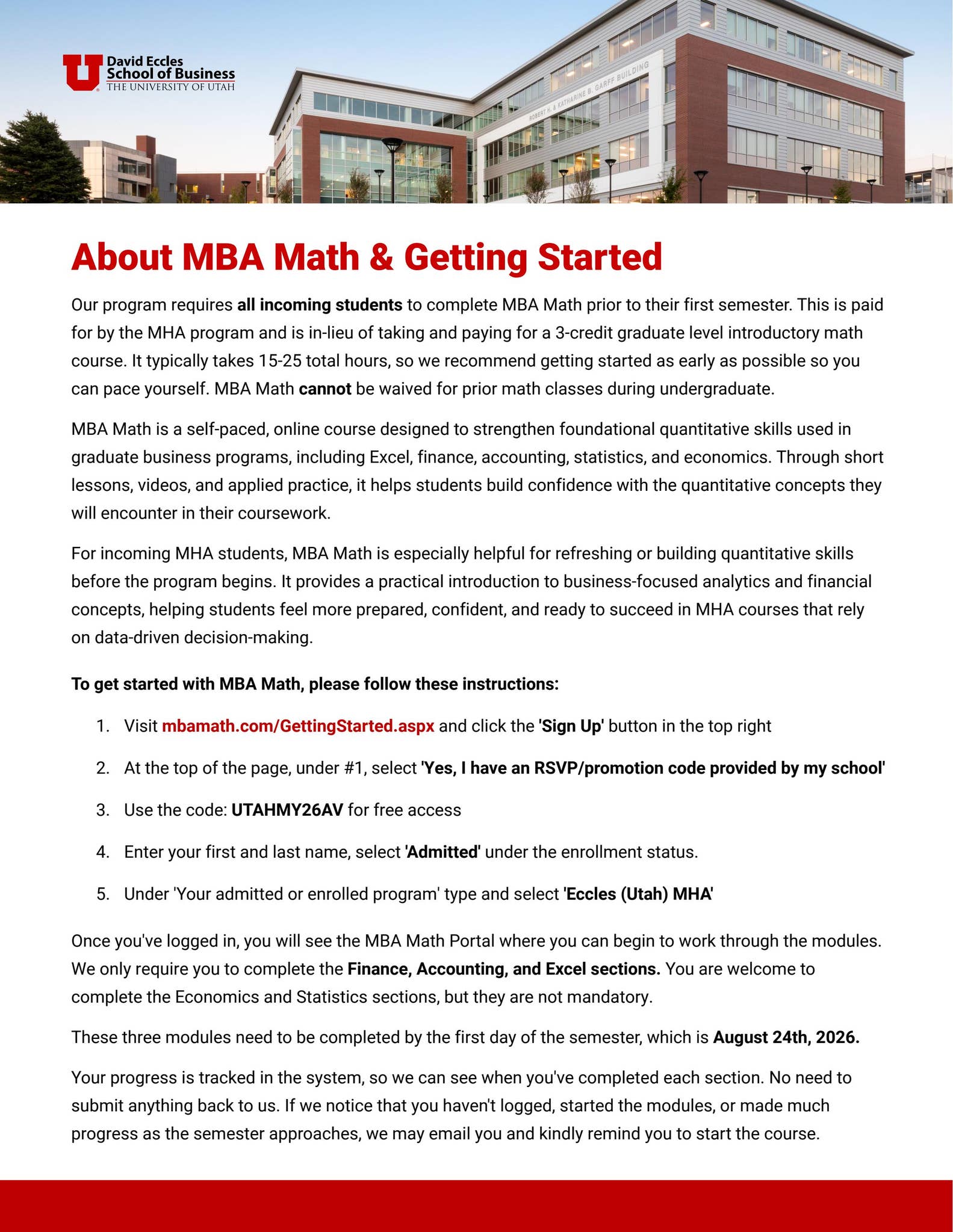 Example Mba Math Question MBA Math instructions by University of Utah Graduate Programs and ...