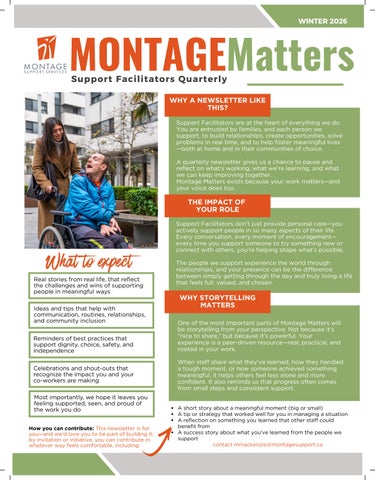 MONTAGE MATTERS WINTER 2026