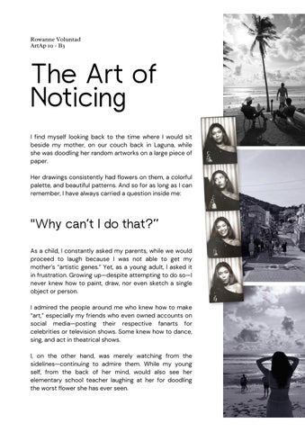 The Art of Noticing