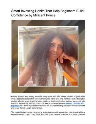 Smart Investing Habits That Help Beginners Build Confidence