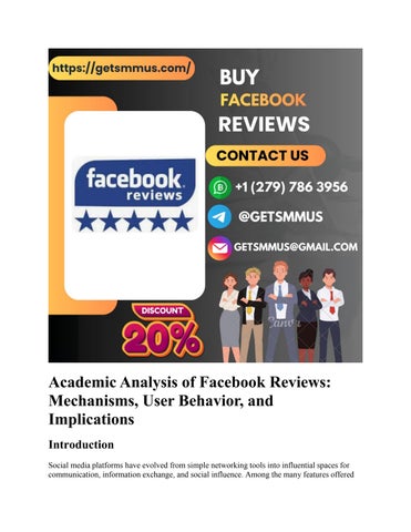 Buy Facebook Reviews