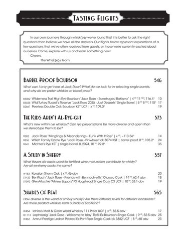 Terrace Whisk(e)y Menu 2.8.26