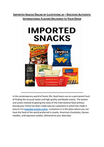 Imported Snacks Online