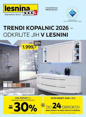 Trendi kopalnic 2026 – odkrijte jih v Lesnini