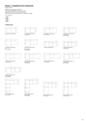 HAY Mags 沙发 Module Overview 第 14 页