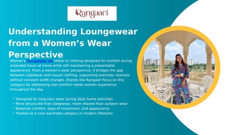 Understanding Loungewear from a Women’s Wear Perspective