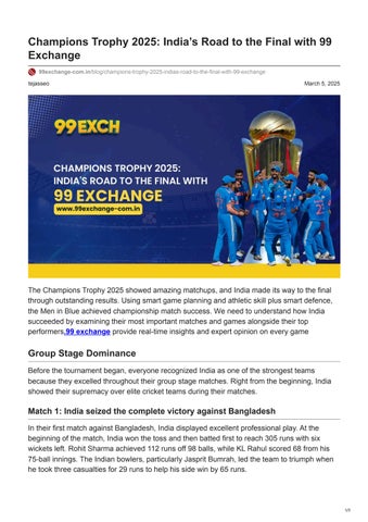 99exchange-com.in-Champions Trophy 2025 Indias Road to the Final with 99 Exchange