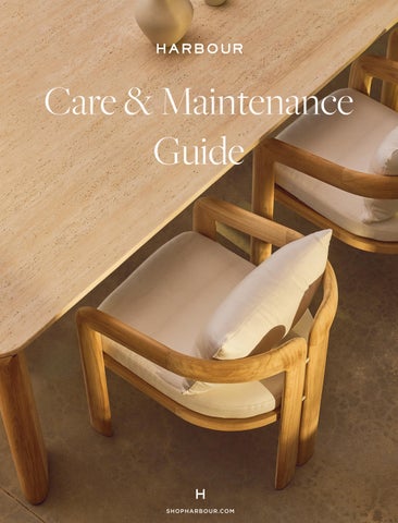 Harbour Care & Maintenance Guide