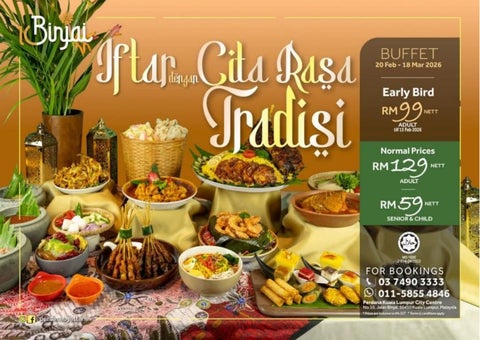 PKLCC-RASA IFTAR TRADISI 2026 MENU