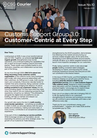 CSG Courier - February 2026