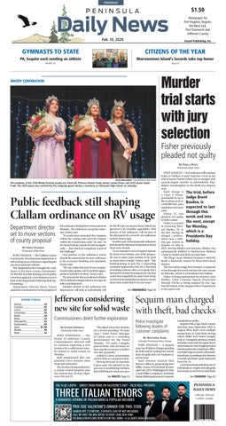 Peninsula Daily News, Jefferson County, February 10, 2026