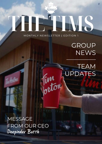 Tim Hortons Newsletter - Jan