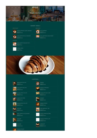 Avaya Café & Bakery – Green Park Menu | Coffee, Bakery & Café Delights