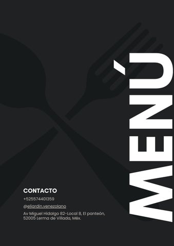Menu El Jardin Restaurante 