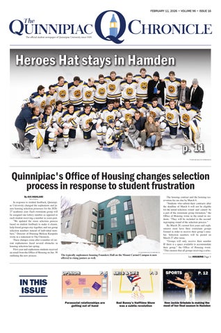 The Quinnipiac Chronicle, Volume 96, Issue 16