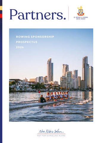 Partners. Rowing Sponsorship Prospectus 2026
