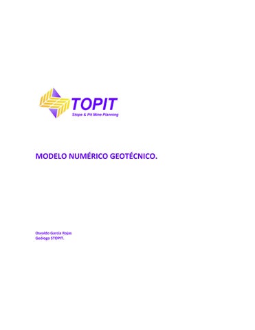 2. MODELO NUMÉRICO GEOTÉCNICO