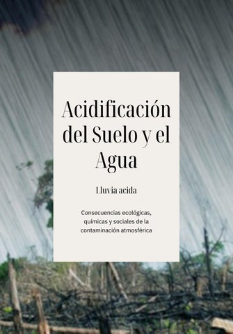 Acidificación del Suelo y el Agua