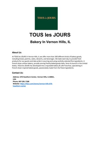 17A-TOUS les JOURS - Vernon Hills