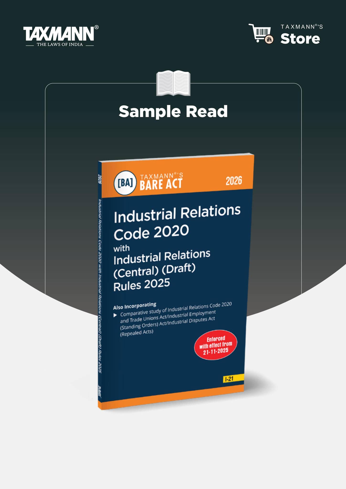 Taxmann's Industrial Relations Code 2020 with Industrial Relations ...