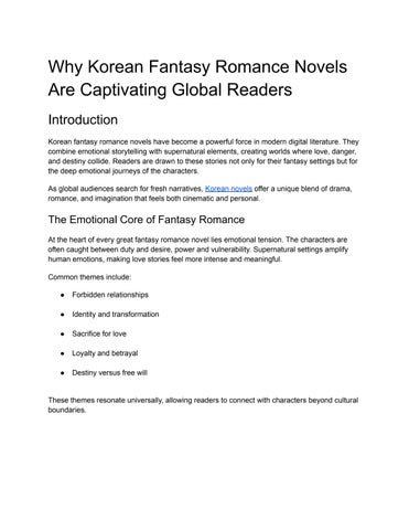 Why Korean Fantasy Romance Novels Are Taking Over Digital Reading