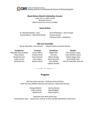 Black History Month Celebration Concert 2.13.26 Full Program (8.5x11) FINAL