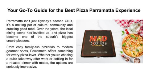 Your Go-To Guide for the Best Pizza Parramatta Experience