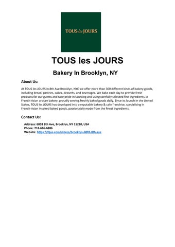 17A-TOUS les JOURS - Brooklyn 8th Ave