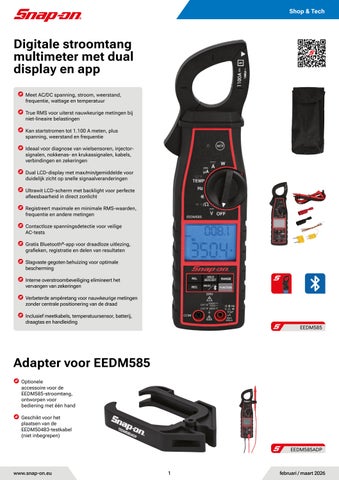 Productflyer EEDM585 Nederlands